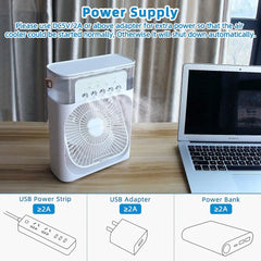 Small Portable Air Conditioner Usb Desktop Cooler Conditioning Humidifier