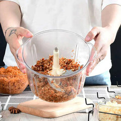 Manual Food Push Chopper For Vegetables & Meat