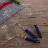 Stainless Deep Fry Strainer Plastic Handle 1 Pcs