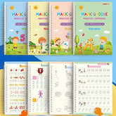 4 Magic Copybooks Children's Toy Writing Reusable Free Wiping Writing Practice