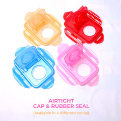 (Deal 9) 6 jars with Seal CEREAL FLAVOR PACK Storage Box With Seal Airtight Jars 6 Pcs Set 100% Premium Quality Jars For Kitchen In Multicolor