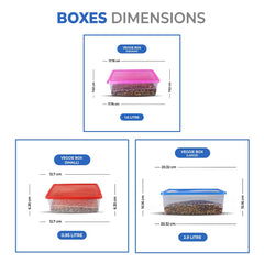 Veggie box 3 Pieces set