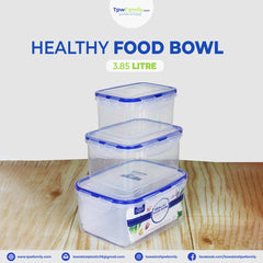 Healthy Food Bowl 3 Pieces Set (total 3.85L)