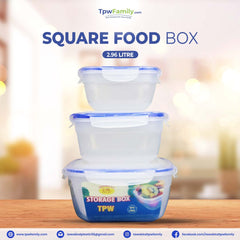 Square LNL Storage Box 3 PCS Small 2.96 Litre