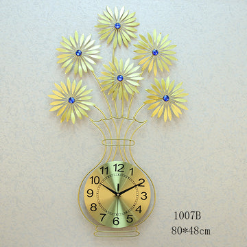 Flower Pot Wall Clock