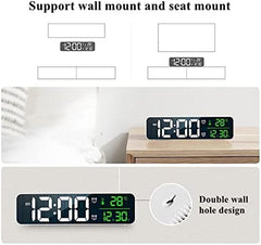 LED Digital Alarm Clock Temperature and Date Display USB Desk LED Clock for Living Room Decoration