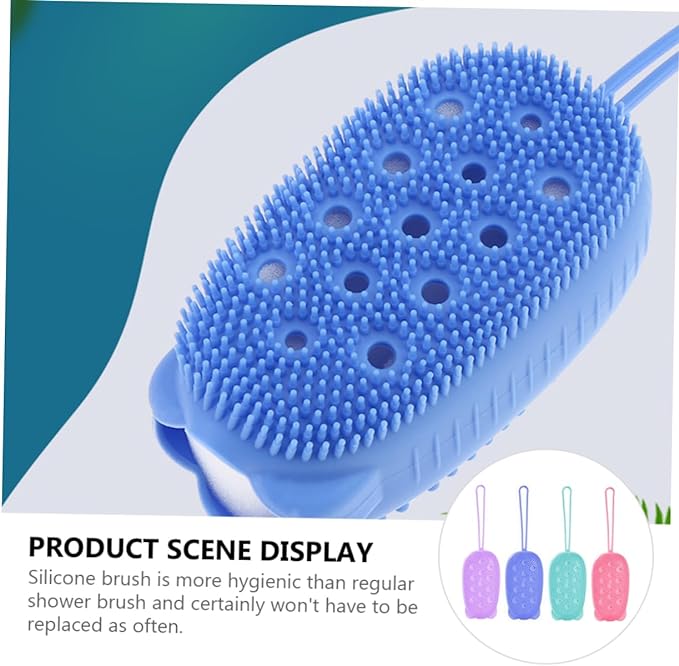 Silicone Body Brush Ultra Soft with Shampoo and Gel Dispenser