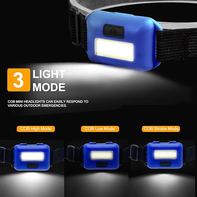 Led 3mode headlight camping light