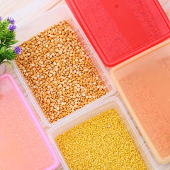 (Deal 7) FAMILY PACK 10 Boxes Storage Box Food Container 10 Pcs Set 100% Premium Quality Food Box For KItchen In Multicolours