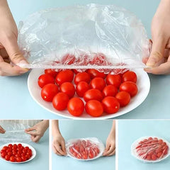 Disposable Plastic Food Cover (100Pcs)