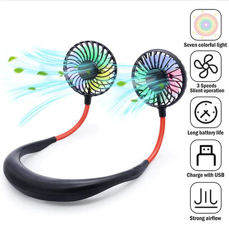 Hands Free Portable Neck Fan