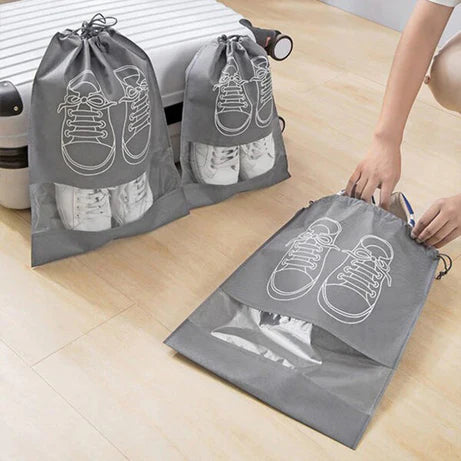 Pack of 5 Portable Travel Shoe Bag