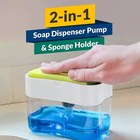 Soap Pump Dispenser And Sponge Holder