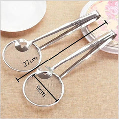 Stainless Steel Frying Tong With Strainer