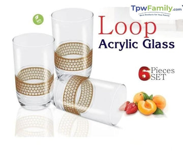 Loop Acrylic Glass 6 Pcs