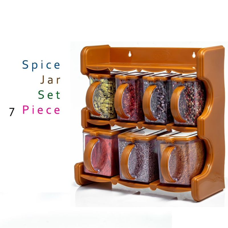 Spice Jars/Masala Boxes Set For Kitchen 7 pcs with 7 spoon