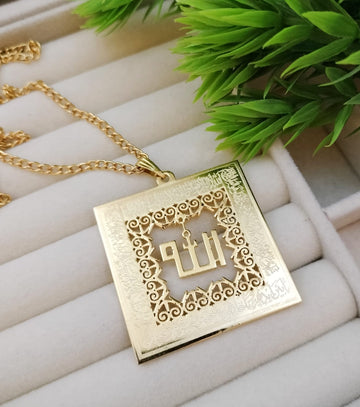 Customize gold plated ALLAH locket Best high Quality 👌