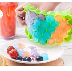 Silicone Ice cube tray with lid