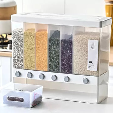 Wall Mounted Rice Dispenser with lids