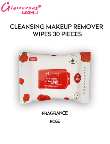 Cleansing Makeup Remover Wipes 30 Pieces (Fragrance Rose)