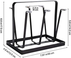 6 Cups Mug Glass Stand Holder