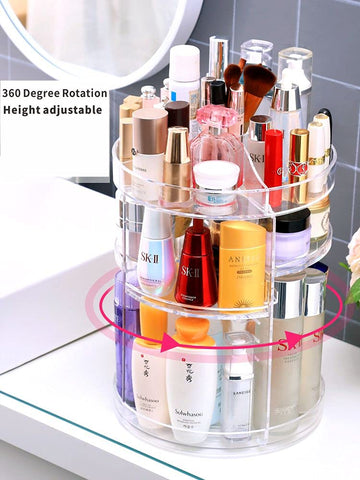 Acrylic Rotating Make up Organizer, 360 Degree