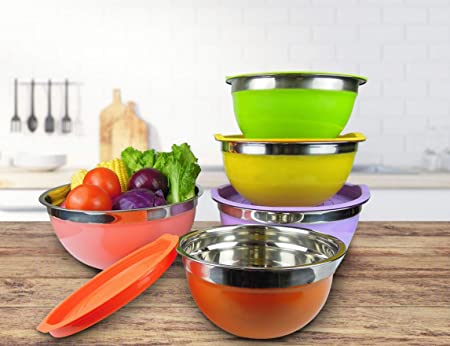 Food Container 5 Pcs Color Bottom