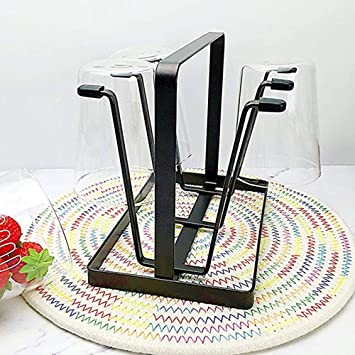 6 Cups Mug Glass Stand Holder