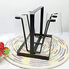 6 Cups Mug Glass Stand Holder