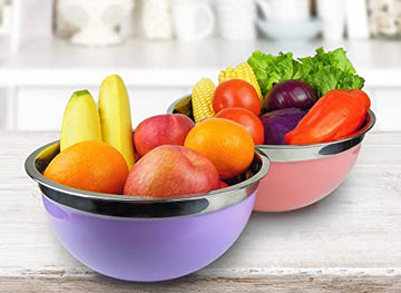 Food Container 5 Pcs Color Bottom