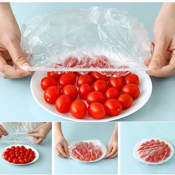 Cover Plastic Bags Pack of almost 100pcs Plastic Food Covers