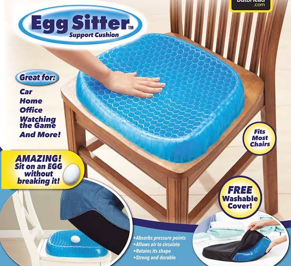 Egg sitter support cusion