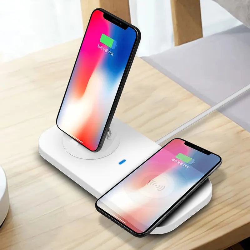 3 IN 1 CHARGING STATION WITH WIRELESS CHARGING