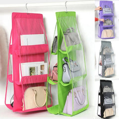6 Pockets Folding Hanging Handbag