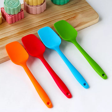 4 pcs Silicone Mixing Spoon High-Grade Solid