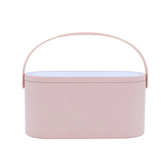 Portable Makeup Case Cosmetic Organizer Storage Box With Led Lighted Mirror