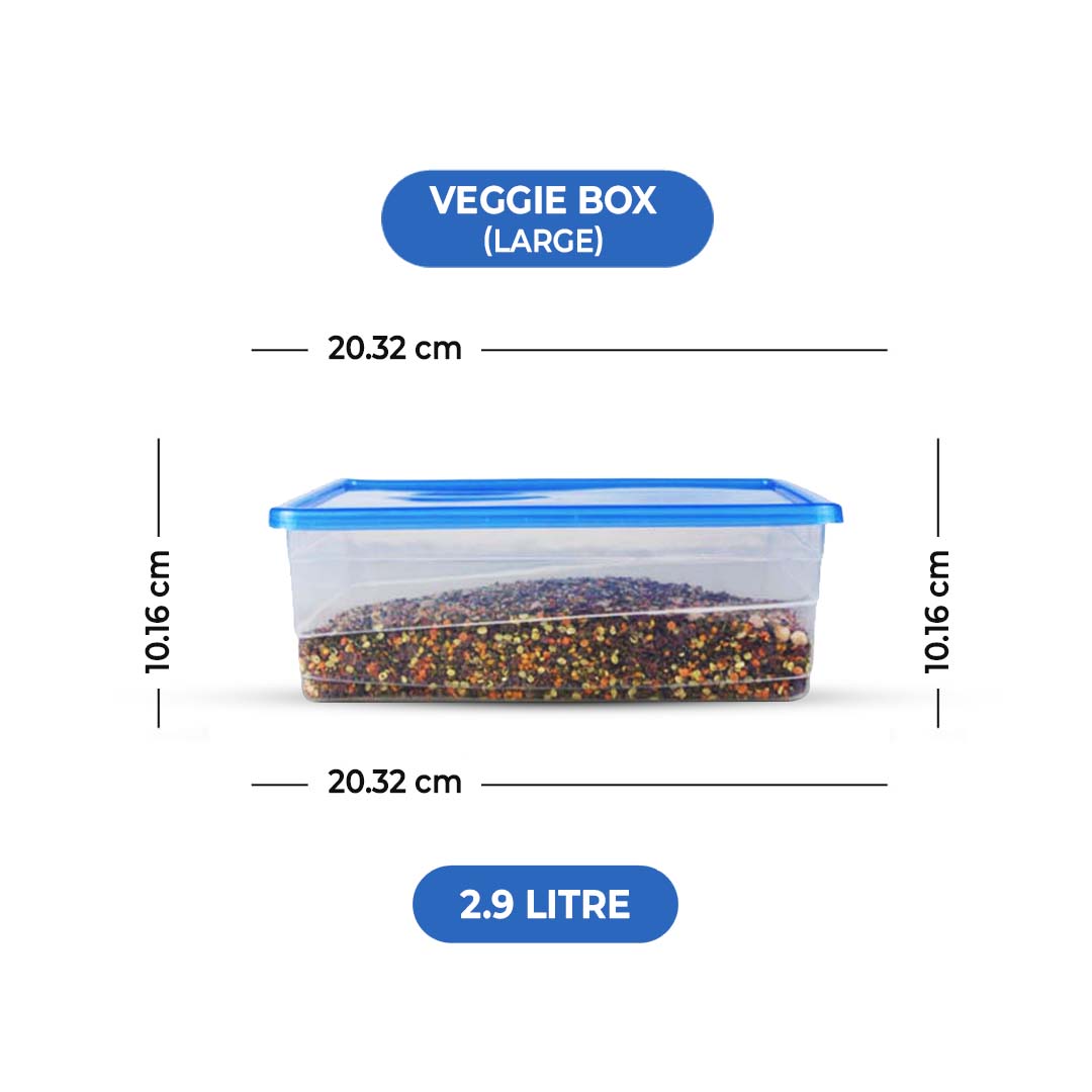 (Deal 2) SUPER BOXES !! (Total 10 litre) 5 boxes in 1 pack High Capacity Storage Box Food Container 5 Pcs Set 100% Premium Quality Food Box For Kitchen In Multicolor