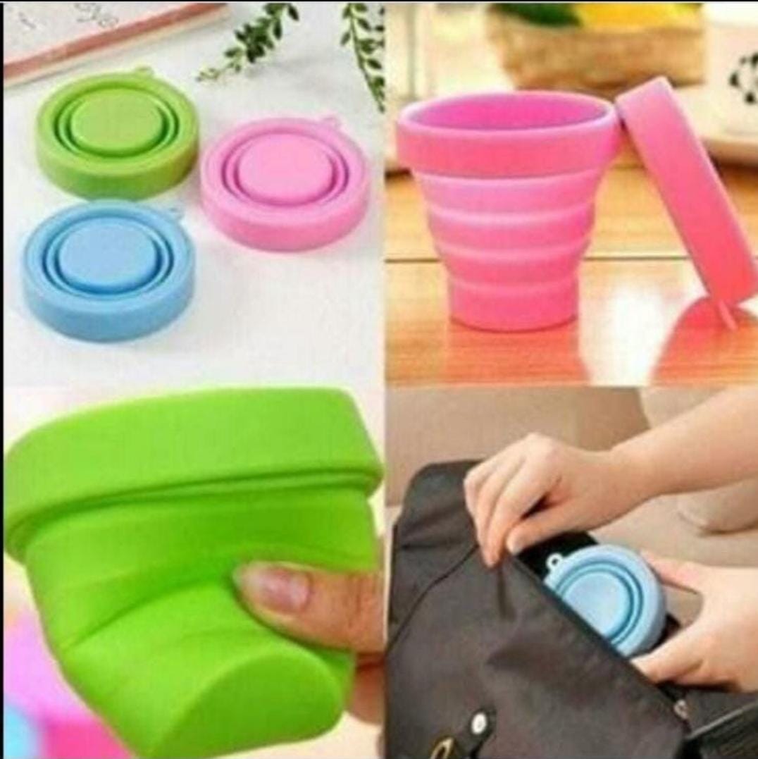 Portable Silicone Telescopic Collapsible Retractable Folding Cup