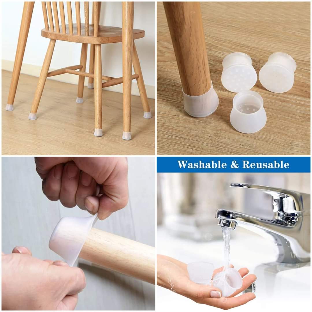 4 Pcs Furniture Silicone Protection Cover