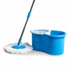 New Spin Mop Home Cleaning System by BulbHead, Floor Mop with Bucket Hardwood Floor Cleaner