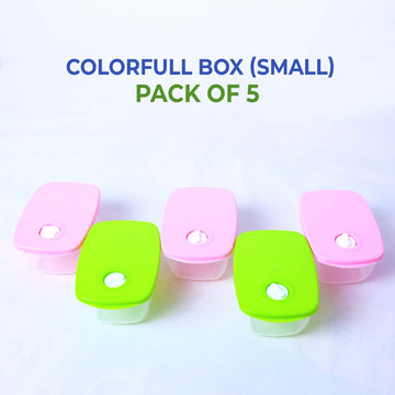 Colourfull boxes pack of 5